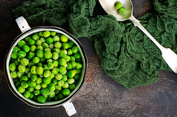 Image showing green peas