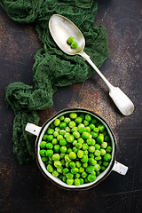 Image showing green peas