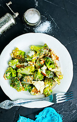 Image showing fried broccoli