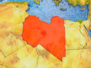 Image showing Map of Libya