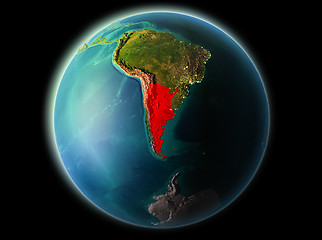 Image showing Argentina in the evening