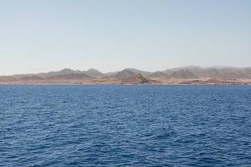 Image showing Small island with coral reef