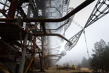 Image showing Duga Antenna Complex in Chernobyl Exclusion zone 2019