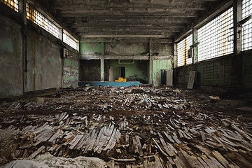 Image showing Abandoned room in Pripyat school, Chernobyl Exclusion Zone 2019