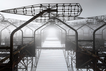 Image showing Duga Antenna Complex in Chernobyl Exclusion zone 2019