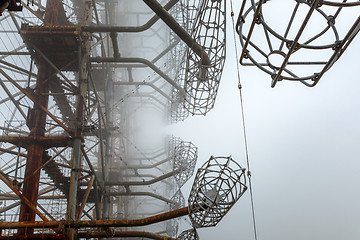 Image showing Duga Antenna Complex in Chernobyl Exclusion zone 2019