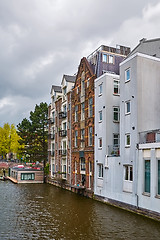 Image showing Residential Houses along the Canal