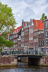 Image showing Residential Houses along the Canal