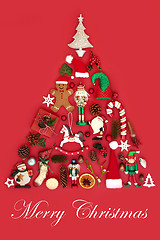 Image showing Merry Christmas Tree Decoration