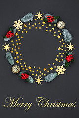 Image showing Merry Christmas Wreath