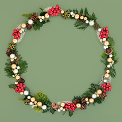 Image showing Christmas Wreath Decoration