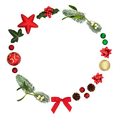 Image showing Decorative Christmas Wreath