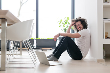 Image showing man enjoying relaxing lifestyle