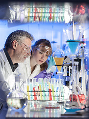 Image showing Health care professionals researching in scientific laboratory.