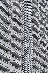 Image showing Balconies of High-rise Building