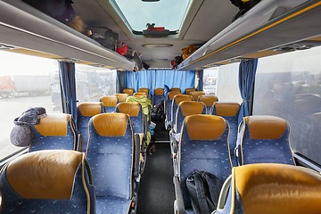 Image showing Bus interior seats