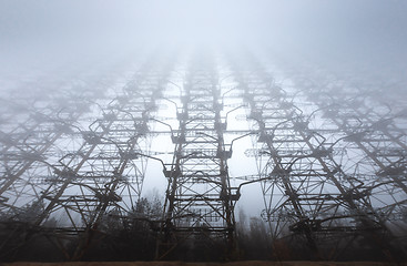 Image showing Duga Antenna Complex in Chernobyl Exclusion zone 2019