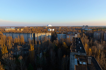 Image showing Abandoned Cityscape in Pripyat, Chernobyl Exclusion Zone 2019