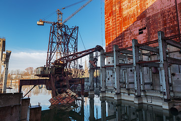 Image showing Part of an Unfinished Nuclear Reactor in Chernobyl