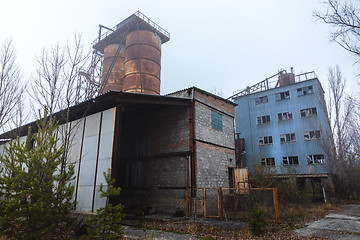 Image showing Abandoned cement factory near Chernobyl Nuclear Power Plant