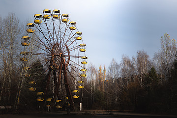 Image showing Ferris wheel of Pripyat ghost town 2019