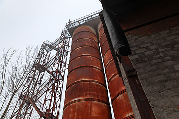 Image showing Abandoned cement factory near Chernobyl Nuclear Power Plant