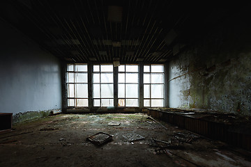 Image showing Abandoned room in Pripyat Hospital, Chernobyl Exclusion Zone 2019