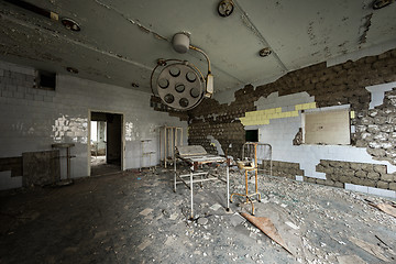 Image showing Deserted Hospital room in Pripyat, Chernobyl Excusion Zone 2019