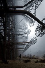 Image showing Duga Antenna Complex in Chernobyl Exclusion zone 2019