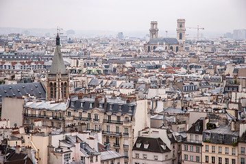 Image showing Paris, France - aerial city view with old architecture