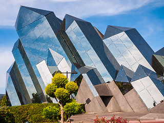 Image showing Quartz building in Futuroscope theme park in Poitiers, France