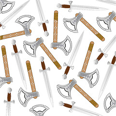 Image showing Plain weapon decorative pattern ea white background