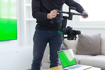 Image showing videographer at work