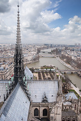 Image showing View on Paris from Notre Dame