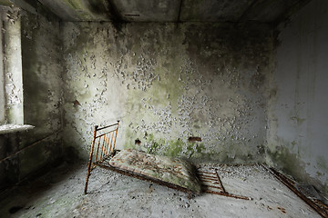 Image showing Deserted Hospital room in Pripyat, Chernobyl Excusion Zone 2019