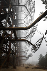 Image showing Duga Antenna Complex in Chernobyl Exclusion zone 2019