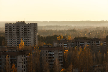 Image showing Abandoned Cityscape in Pripyat, Chernobyl Exclusion Zone 2019