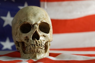 Image showing Skull of the reaper closeup photo