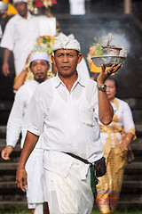 Image showing Bali, Indonesia - Feb 2, 2012 - Hari Raya Galungan and Umanis Galungan holiday fesival parade - the days to celebrate the victory of Goodness over evil, on February 2nd 2012 on Bali, Indonesia