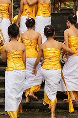 Image showing Bali, Indonesia - Feb 2, 2012 - Hari Raya Galungan and Umanis Galungan holiday fesival parade - the days to celebrate the victory of Goodness over evil, on February 2nd 2012 on Bali, Indonesia