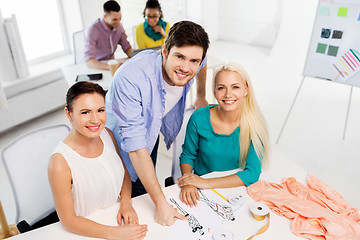 Image showing team of fashion designers working at office