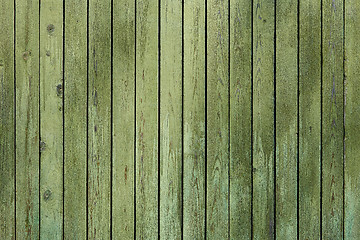 Image showing Old green wood surface