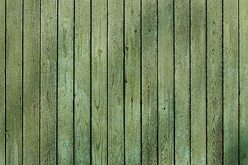 Image showing Old green wood surface