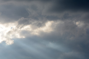 Image showing Background of dark clouds before a thunder-storm