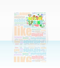 Image showing Welcome Spring Holiday Card