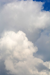 Image showing Background of dark clouds before a thunder-storm