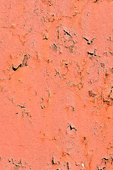 Image showing Horizontal old red rusty metal door background