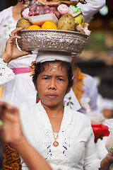 Image showing Bali, Indonesia - Feb 2, 2012 - Hari Raya Galungan and Umanis Galungan holiday fesival parade - the days to celebrate the victory of Goodness over evil, on February 2nd 2012 on Bali, Indonesia