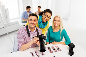 Image showing photographers with camera at photo studio