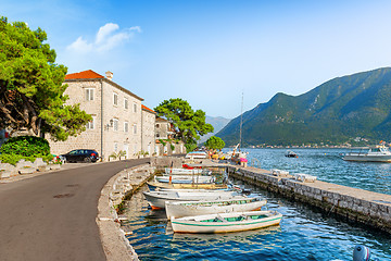 Image showing Bay of Kotor in summer